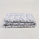 Handmade Baby & Toddler Quilted Kantha Blanket with block print designs