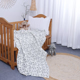 Handmade Baby & Toddler Quilted Kantha Blanket with block print design