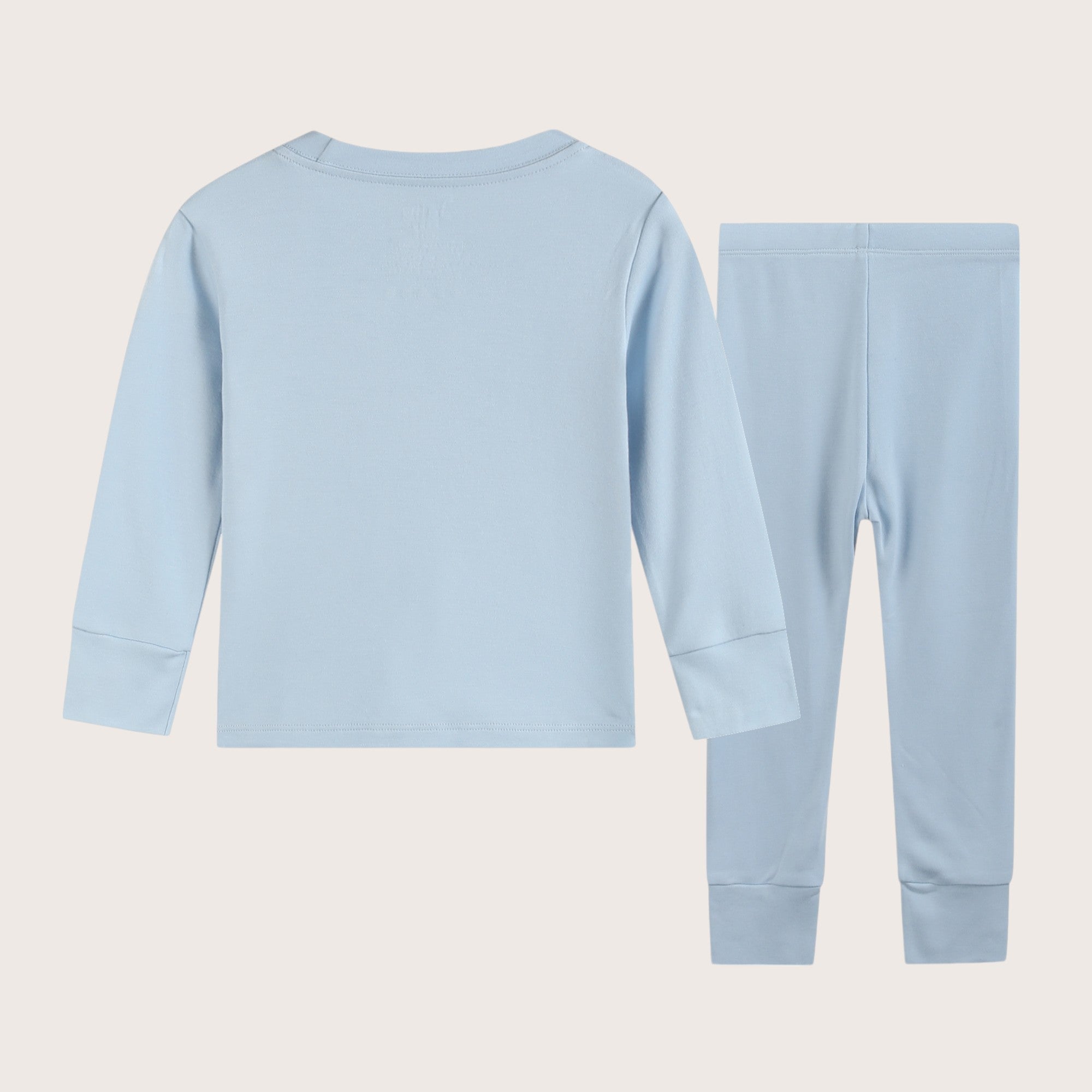 Bamboo & Organic Cotton Pajama Set for Kids, Babies and Toddlers in aqua blue color