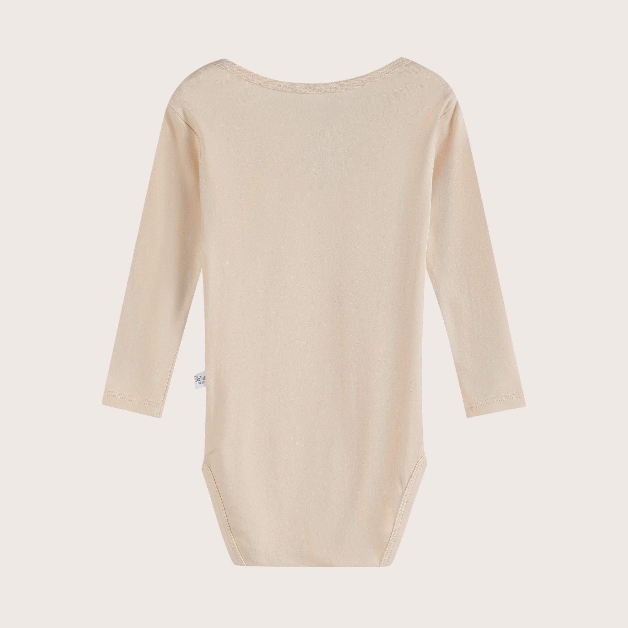 Bamboo & Organic Cotton Baby Bodysuit and Onesie in light almond beige color
