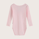 Bamboo & Organic Cotton Baby Bodysuit and Onesie in sakura pink color