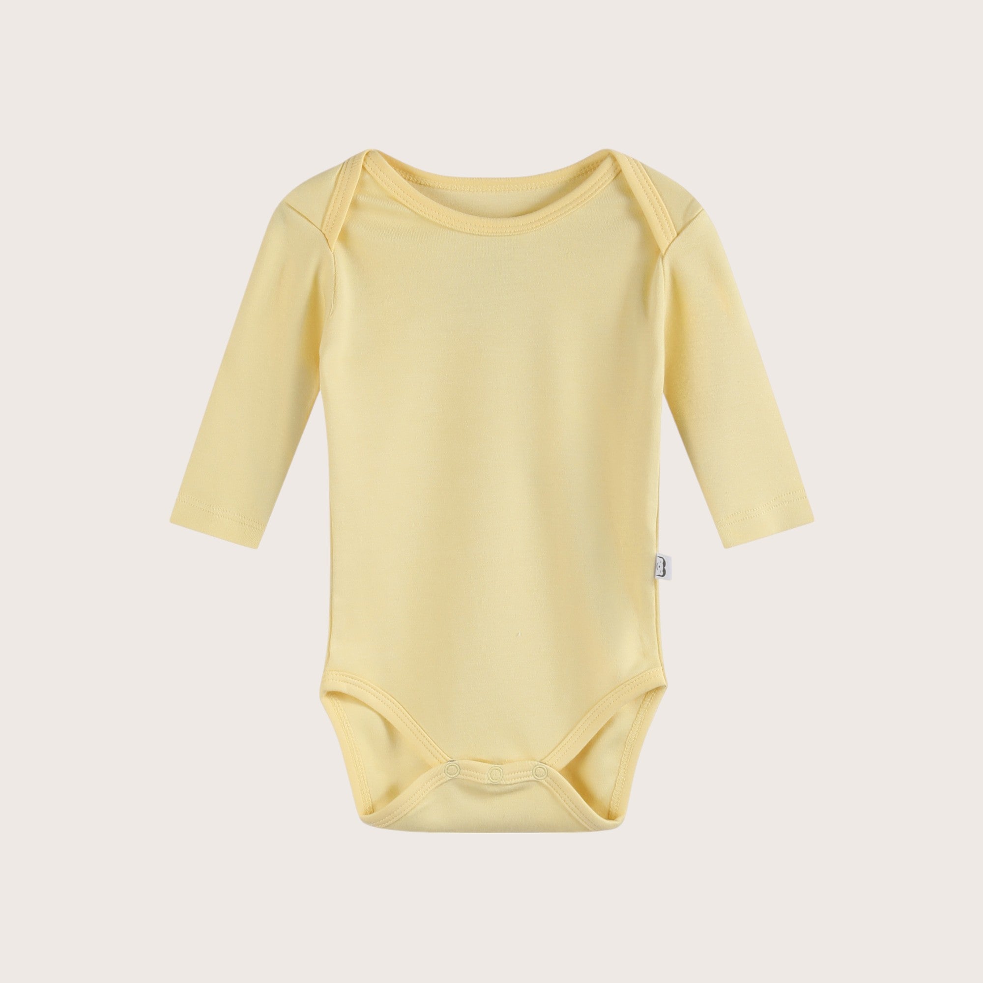 Bamboo & Organic Cotton Baby Bodysuit and Onesie in sunshine yellow color