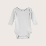 Bamboo & Organic Cotton Baby Bodysuit and Onesie in fog grey color