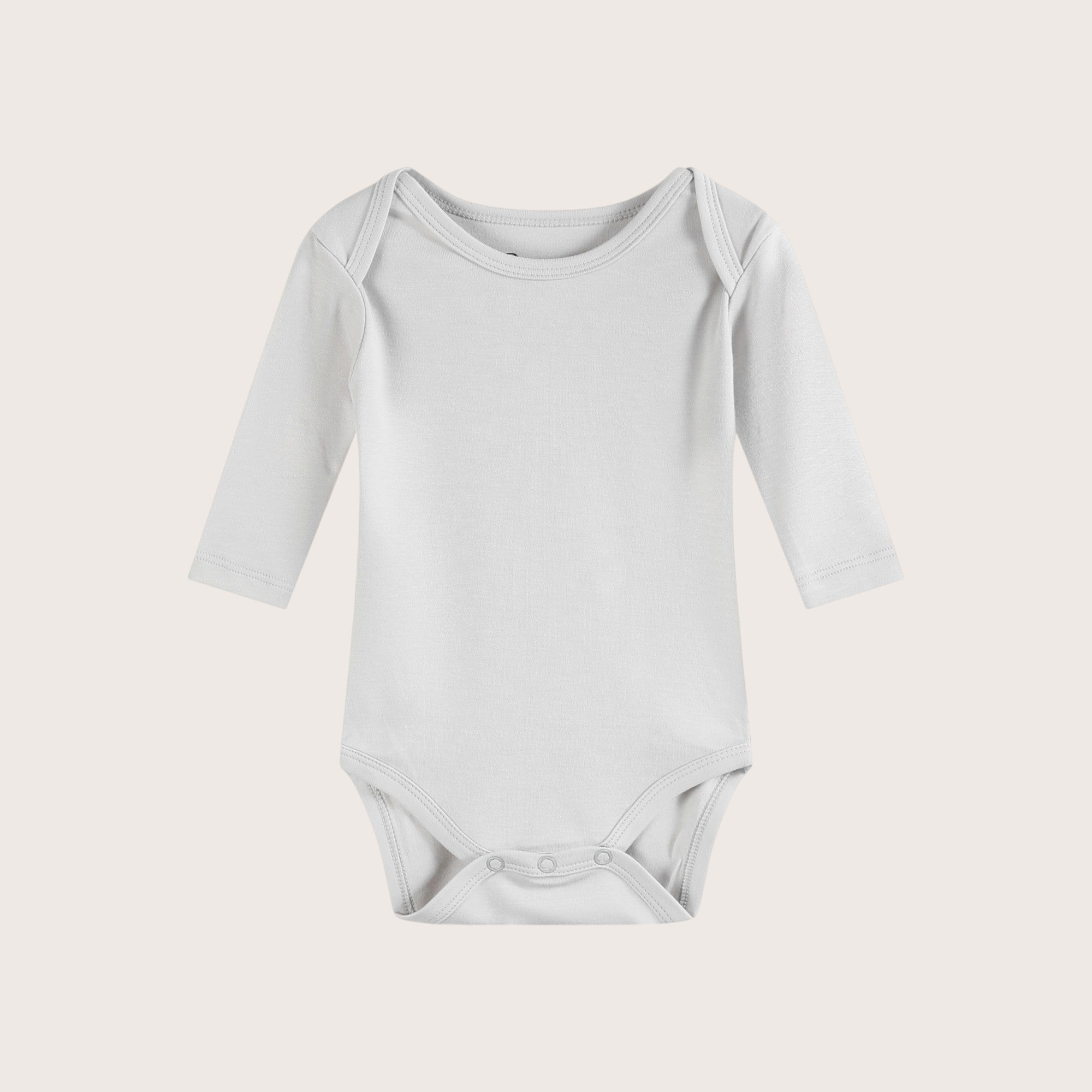 Bamboo & Organic Cotton Baby Bodysuit and Onesie in fog grey color