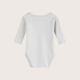 Bamboo & Organic Cotton Baby Bodysuit and Onesie in fog grey color