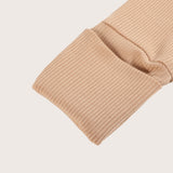 Ribbed Rompers - Sand