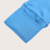Ribbed Rompers - Ocean