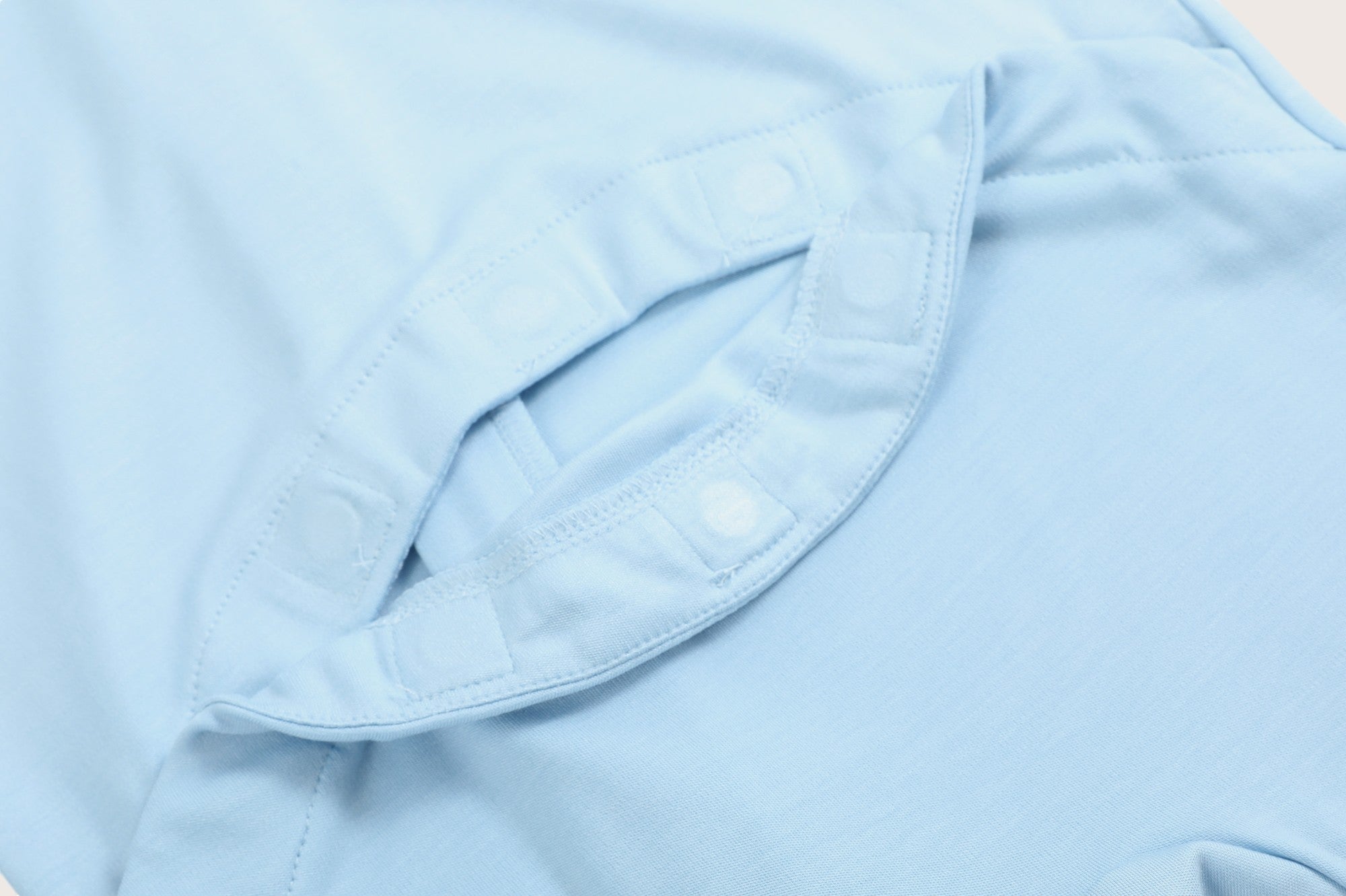 Soft Stretchy Bamboo Cotton Baby Footies with Magnetic Bum Flap for easy diaper checks on the go