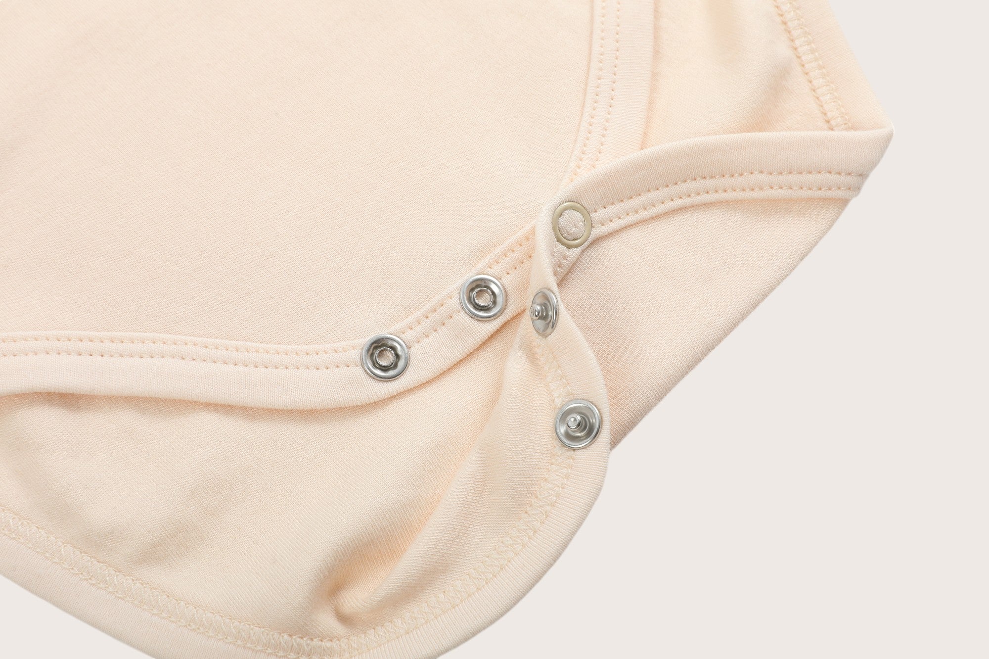 Bamboo & Organic Cotton Baby Bodysuit and Onesie in light almond beige color