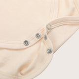 Bamboo & Organic Cotton Baby Bodysuit and Onesie in light almond beige color
