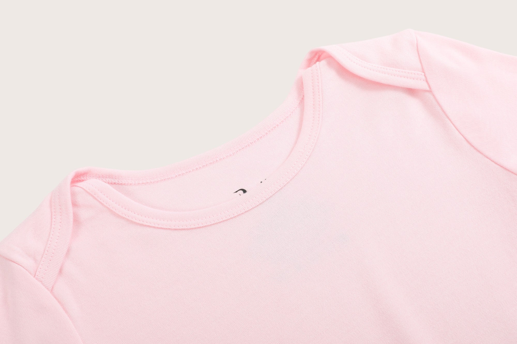 Bamboo & Organic Cotton Baby Bodysuit and Onesie in sakura pink color