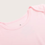 Bamboo & Organic Cotton Baby Bodysuit and Onesie in sakura pink color
