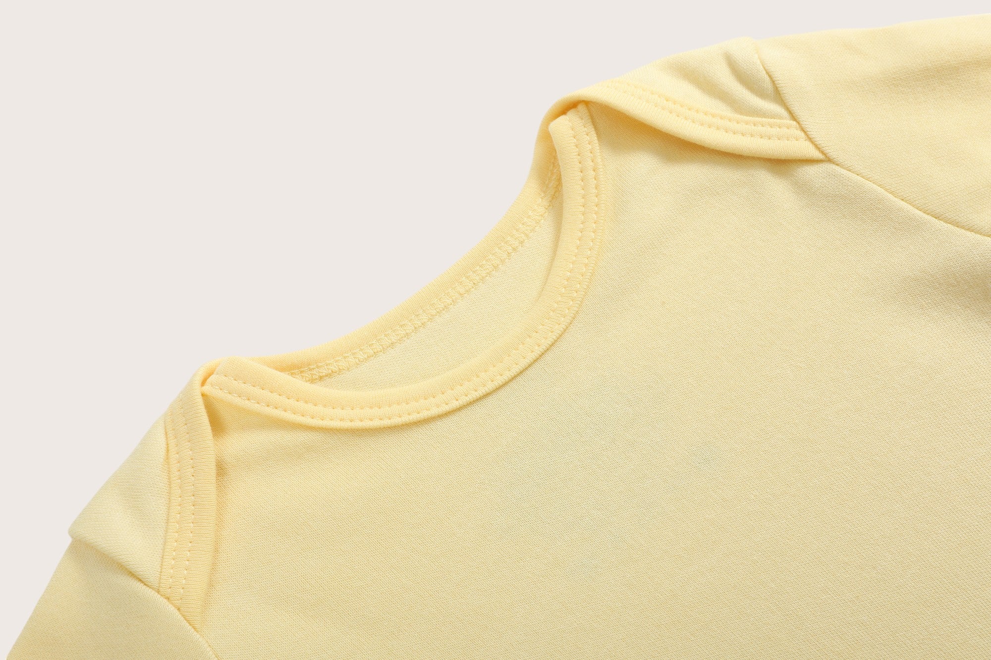 Bamboo & Organic Cotton Baby Bodysuit and Onesie in sunshine yellow color