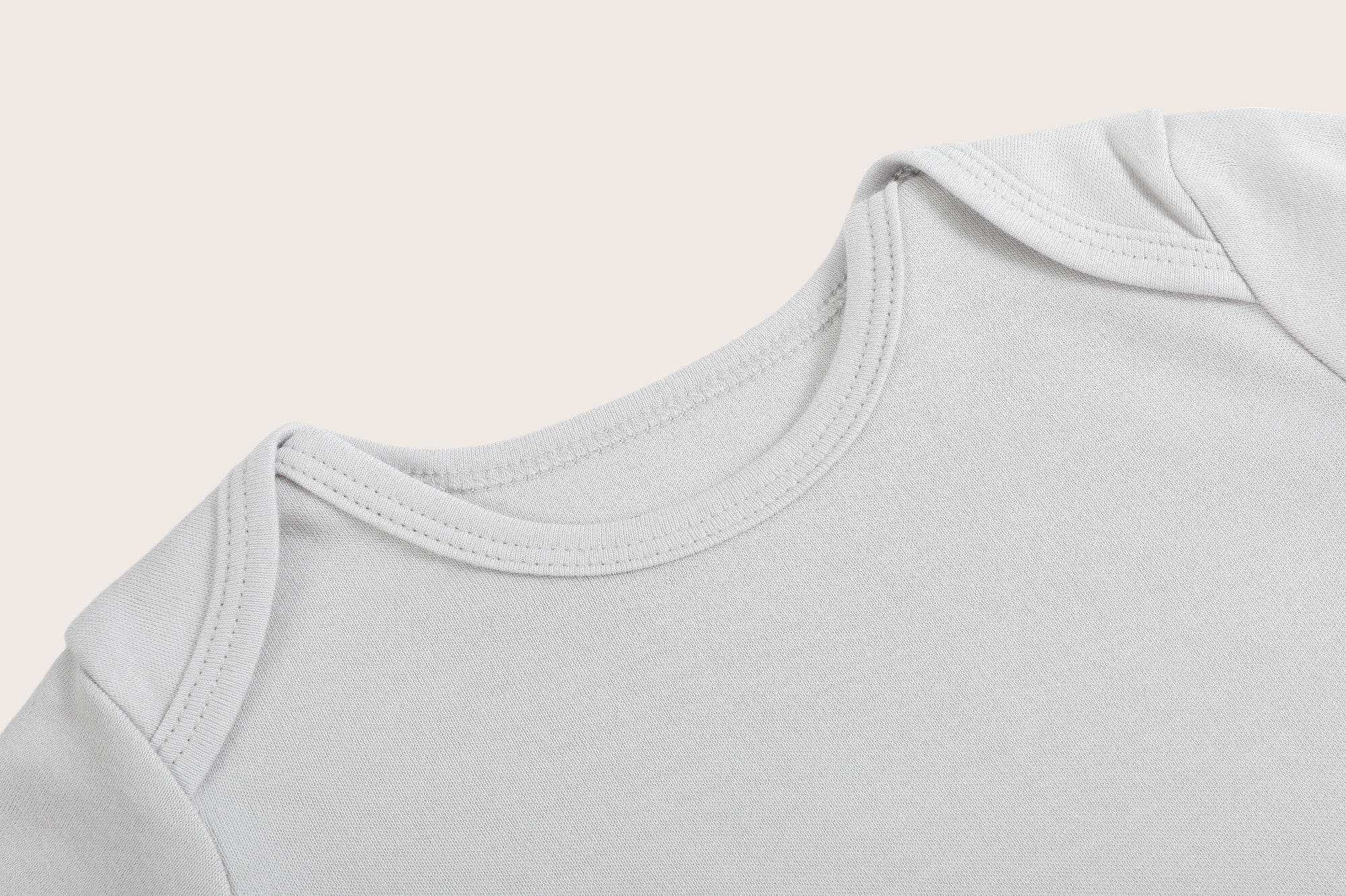 Bamboo & Organic Cotton Baby Bodysuit and Onesie in fog grey color