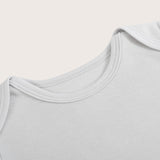 Bamboo & Organic Cotton Baby Bodysuit and Onesie in fog grey color