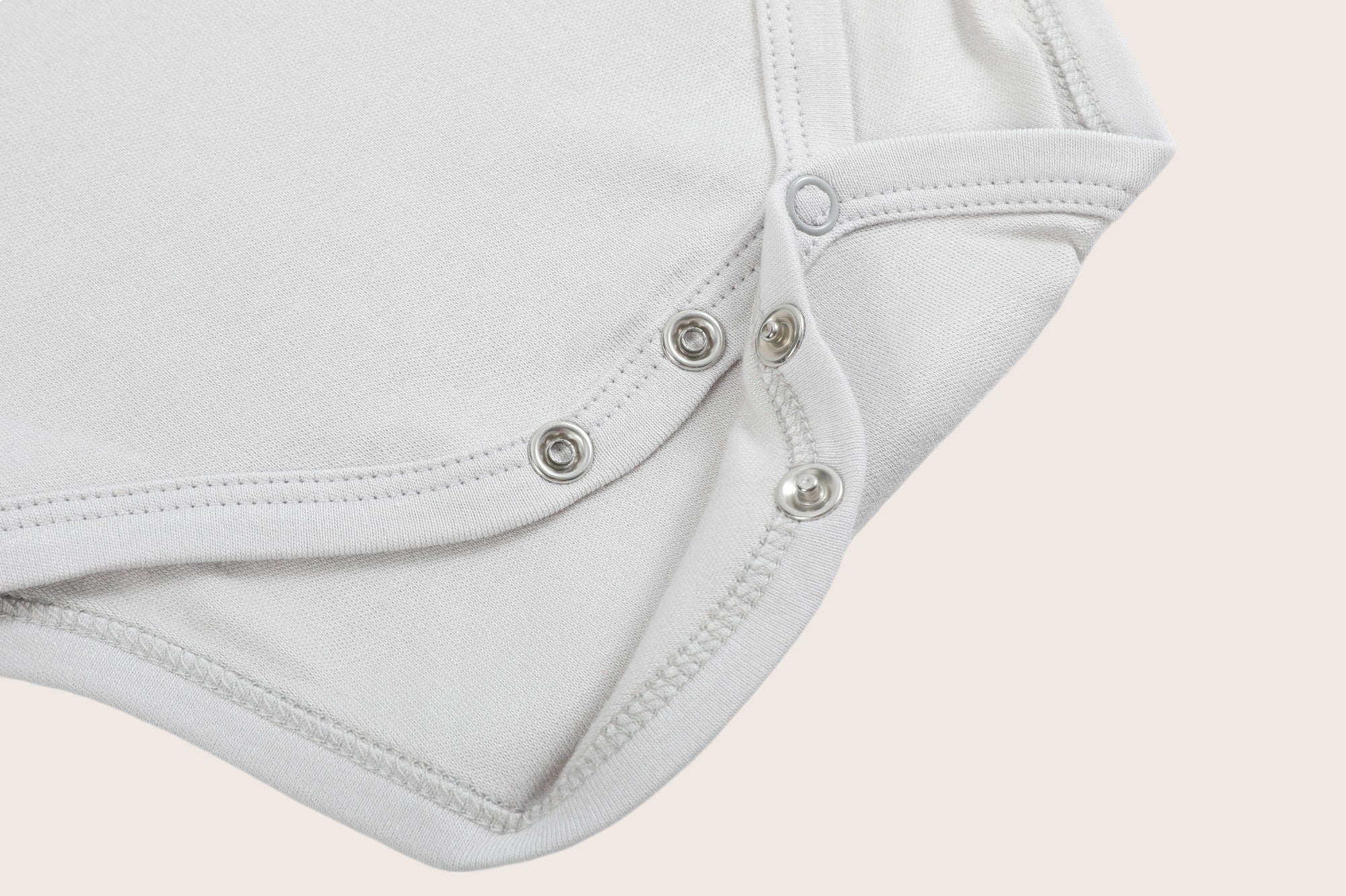 Bamboo & Organic Cotton Baby Bodysuit and Onesie in fog grey color