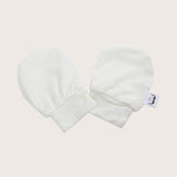 Soft Bamboo Baby Mittens Bundle - Sand, Grey, White