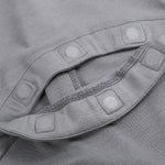 Soft Stretchy Bamboo Cotton Baby Footies with Magnetic Bum Flap for easy diaper checks on the go 